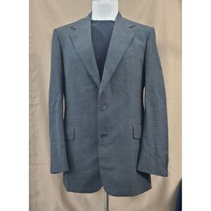 USA Made Winston Hill Mens Jacket 42 Grey 2 Button Flap Pockets